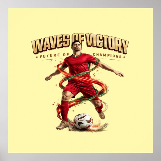 Poster vagues de victoire (Devant)