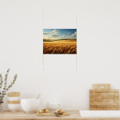 Poster Vagues dorées sous un ciel d'été (Cuisine)