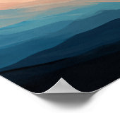 Poster Vagues En Texture - Strands Beach Paysage (Coin)