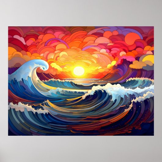 Poster Vagues épiques 1 (Devant)