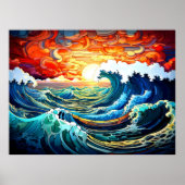 Poster Vagues épiques 12 (Devant)