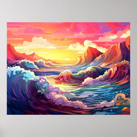 Poster Vagues épiques 3 (Devant)