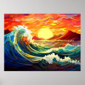 Poster Vagues épiques 7 (Devant)