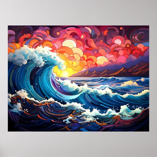 Poster Vagues épiques 9 (Devant)