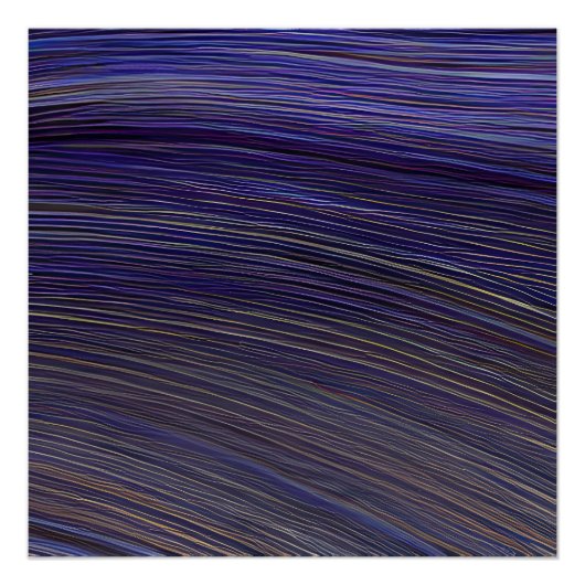 Poster Vagues fracturées du paysage marin Abstrait 31 (Devant)
