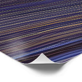 Poster Vagues fracturées du paysage marin Abstrait 31 (Coin)