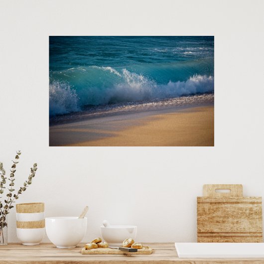 Poster Vagues hawaïennes (Cuisine)