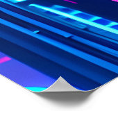 Poster Vagues nocturnes et Vapor Daze (Coin)