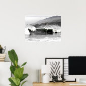 Poster Vagues océaniques (Bureau à domicile)