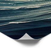 Poster Vagues océaniques antiques (Coin)