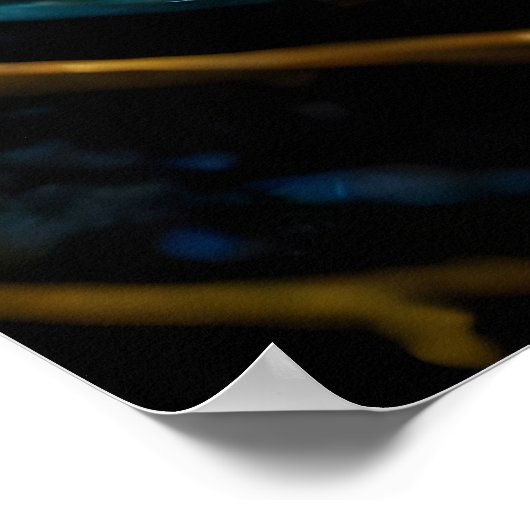 Poster Vagues océaniques clignantes (Coin)