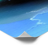 Poster Vagues océaniques dramatiques et reflet des couche (Coin)