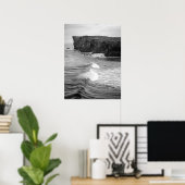 Poster Vagues Océaniques S'Écrasant Contre Les Falaises R (Bureau à domicile)
