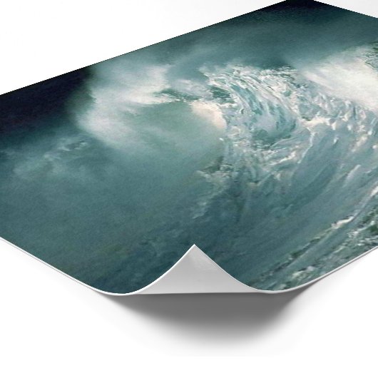 Poster Vagues orageuses (Coin)