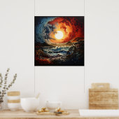 Poster Vagues paysannes de Yin Yang (Cuisine)