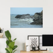 Poster Vagues - Ruby Beach (Bureau à domicile)