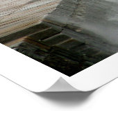 Poster Vagues se brisant sur la jetée (Coin)