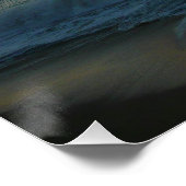 Poster Vagues s'écrasant au paysage de Sunset Beach (Coin)