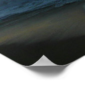 Poster Vagues s'écrasant au paysage de Sunset Beach (Coin)