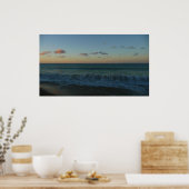 Poster Vagues s'écrasant au paysage de Sunset Beach (Cuisine)