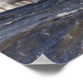 Poster Vagues s'écrasant contre le phare de Roker (Coin)