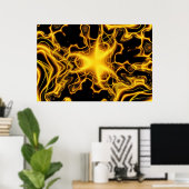 Poster Vagues solaires (Bureau à domicile)