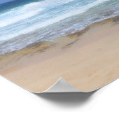 Poster Vagues somptueuses qui s'écrasent à Aruba (Coin)