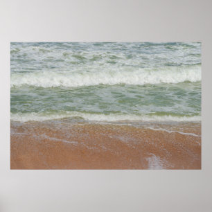 Poster Vagues sur la plage Nature
