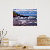 Poster Vagues Sur Le Lac Supérieur (Cuisine)