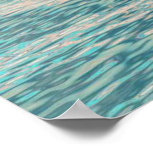 Poster Vagues turquoise (Coin)