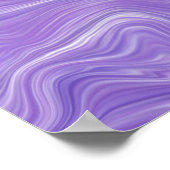 Poster Vagues violettes fluides (Coin)