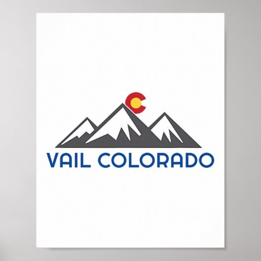 Poster Vail, Colorado Rocheuses (Devant)