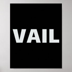 Poster Vail Colorado - Rocky Mountain Skiing Et Snowboar