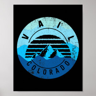 Poster Vail Colorado Ski Snowboard Winter Ski Park