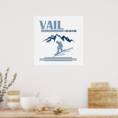 Poster Vail Colorado snowboard (Cuisine)