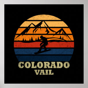 Poster Vail Colorado vintage