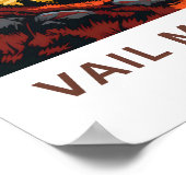 Poster Vail Mountain Colorado Imprimer (Coin)
