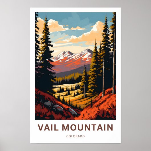 Poster Vail Mountain Colorado Imprimer (Devant)