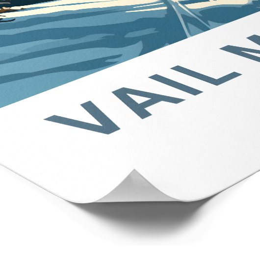 Poster Vail Mountain Colorado Imprimer (Coin)