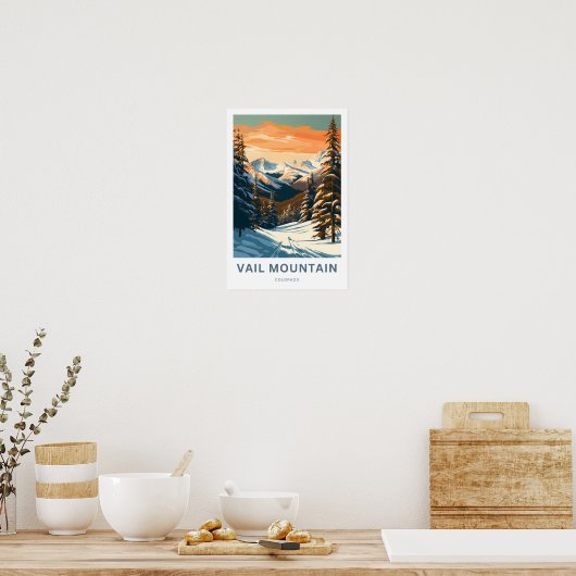 Poster Vail Mountain Colorado Imprimer (Cuisine)