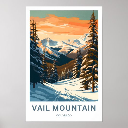 Poster Vail Mountain Colorado Imprimer (Devant)