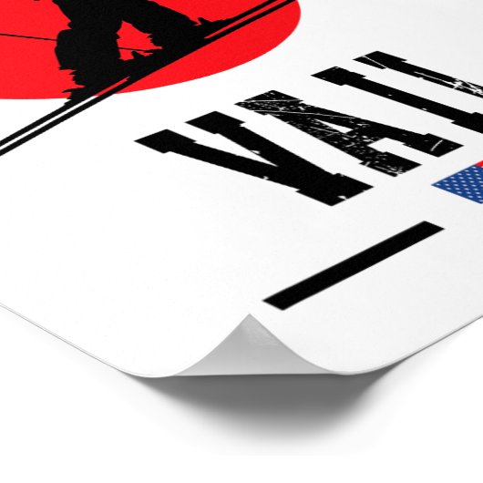 Poster Vail Usa Ski Resort Rocky Mountains American Skiin (Coin)