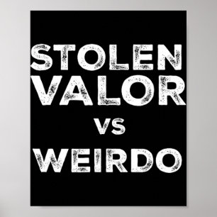 Poster Vaillance Volée Vs Weirdo Trump Vance Vs Harris W