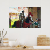Poster Vaincu, par Edmund Blair Leighton (Cuisine)