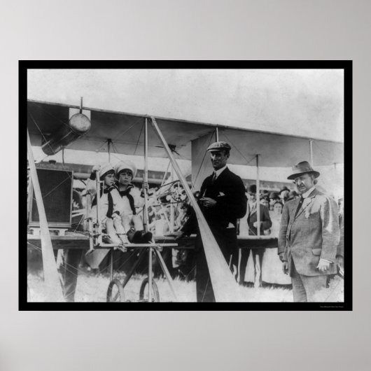 Poster Vainqueur de course d'avion Cal Rodgers 1911 (Devant)