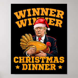 Poster Vainqueur de Trump drôle Dîner de Noël Turquie