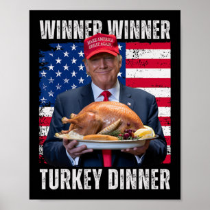 Poster Vainqueur Turquie Dîner Humour Drôle Trump que Tru