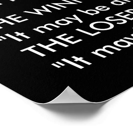 Poster Vainqueurs Vs Perdants (Coin)