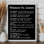 Poster Vainqueurs Vs Perdants<br><div class="desc">Soyez inspiré ou inspirez les autres.</div>