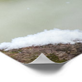 Poster Vaisseau bleu dans la neige (Coin)